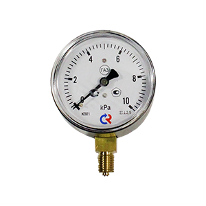 КМ-11Р-(0...6-60)кПа-кл.т.2,5 манометр для измерения низких давлений газов, Изображение №1