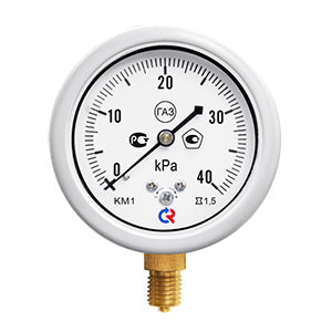 КМ-12Р-(0...6-60)кПа-кл.т.1,5 манометр для измерения низких давлений газов, Изображение №1