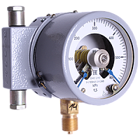 ДМ5010Сг0Ех-У2-(0-1...100)кгс/см2-1,5-МП-ЦСМ-Пл манометр показывающий сигнализирующий взрывозащищенный