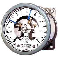 ДМ2010Сг-ОШ-У2-(0-160..600)кгс/см2-кл.т.1,5 манометр сигнализирующий