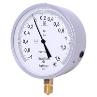 МВПТИ-У2-(-1-0,6...24)кгс/см2-кл.т.0,6 мановакуумметр точных измерений с внешним корректором "0"